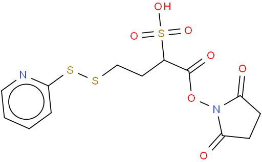 1-(2,5-dioxopyrrolidin-1-yloxy)-1-oxo-4-(pyridin-2-yldisulfanyl)butane-2-sulfonic acid