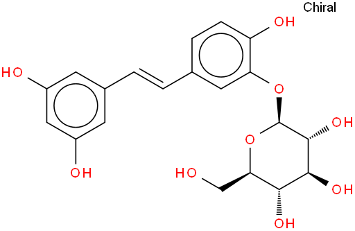 白皮杉醇-3'-O-葡萄糖苷