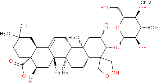 桔梗皂苷元-3-O-β-D-吡喃葡萄糖苷