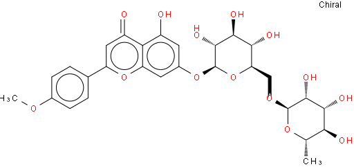 蒙花苷，金合欢素-7-O-(6''-O-鼠李糖)-β-D-葡萄糖