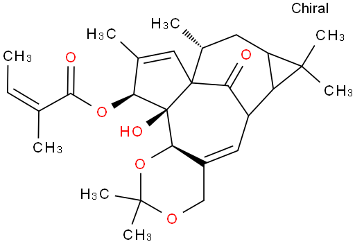 巨大戟醇-5,20-缩丙酮-3-当归酸酯