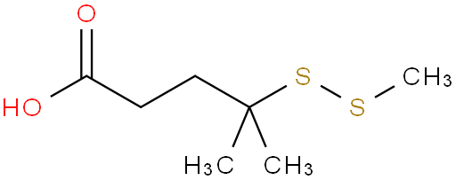 4-Methyl-4-(methyldithio)pentanoic acid