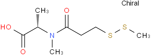 N-methyl-N-[(3-methyldithio)-1-oxopropyl]-L-alanine