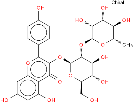 百蕊草素I （山柰酚-3-O-葡萄糖鼠李糖苷）