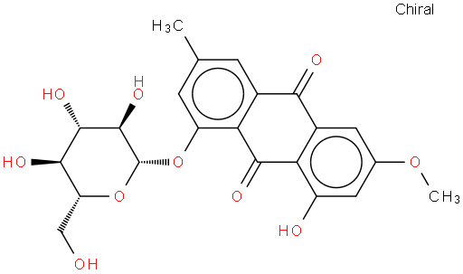 大黄素甲醚-1-O-β-D-葡萄糖苷