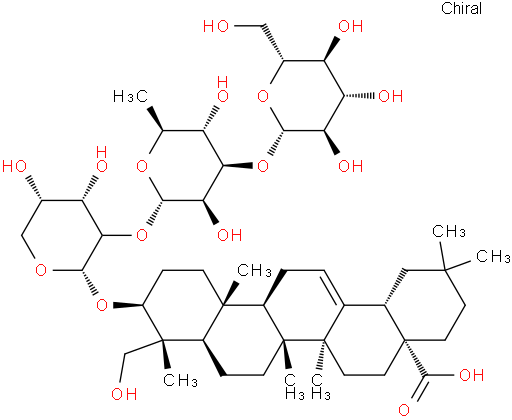 Kalopanaxsaponin H；Macranthoside A