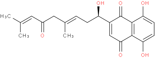 β, β-dimethyl-acry-lalkannin