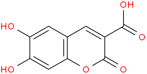 6,7-dihydroxy-2-oxochromene-3-carboxylic acid