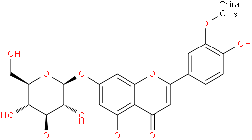 柯伊利素-7-O-葡萄糖苷,野决明苷